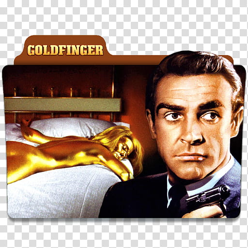 James Bond Series Folder Icons, () Goldfinger v transparent background PNG clipart