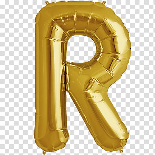 Cryba, gold letter-r balloon transparent background PNG clipart