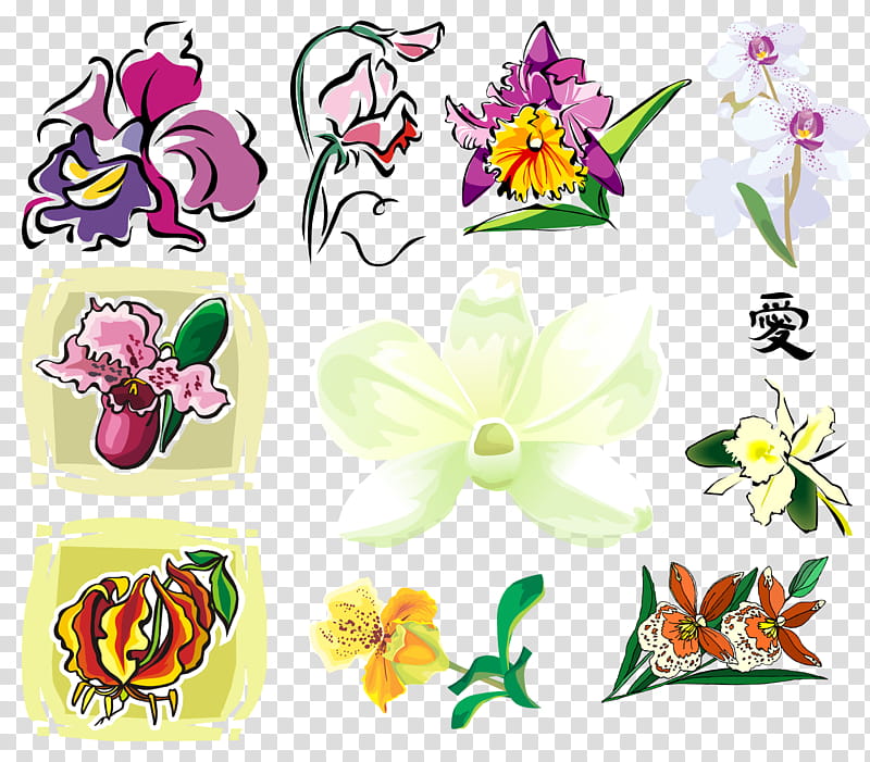 Flowers, Floral Design, Orchids, Cut Flowers, Plants, Ifolder, Depositfiles, Cartoon transparent background PNG clipart