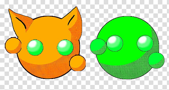 Green and Orange Thingy transparent background PNG clipart