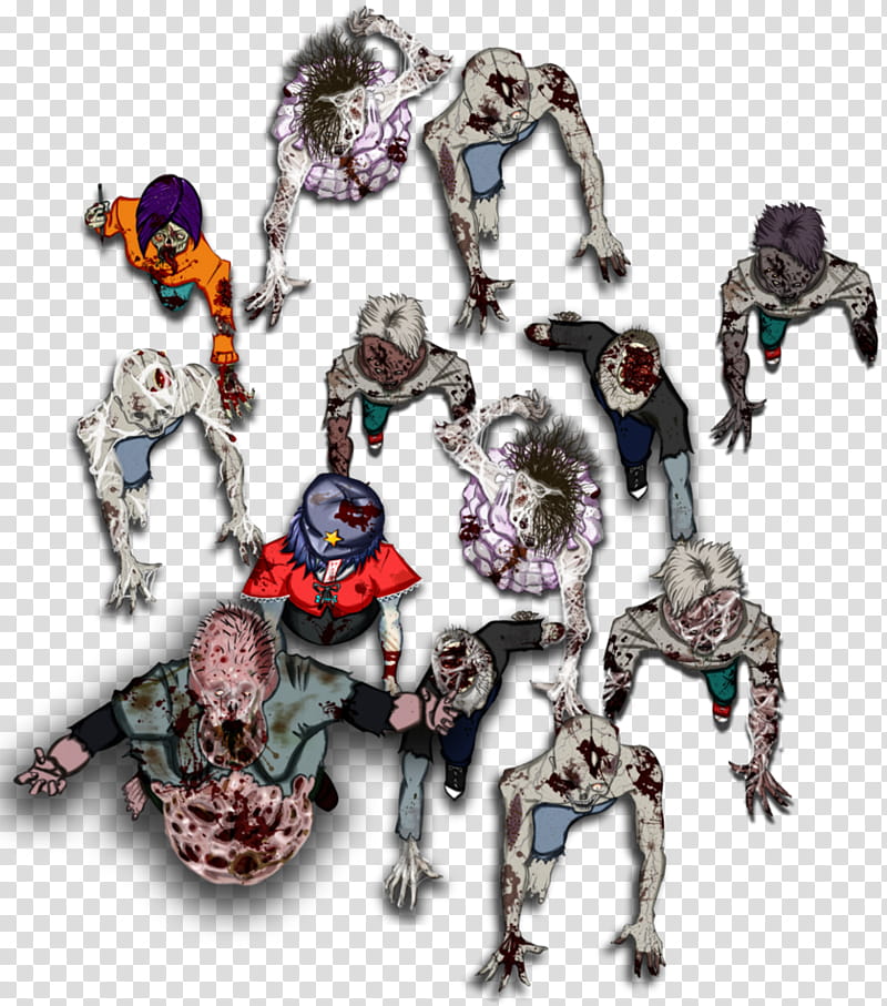 Free Token Roll : Horde de zombies  transparent background PNG clipart