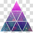 glittered pink and purple triangles transparent background PNG clipart