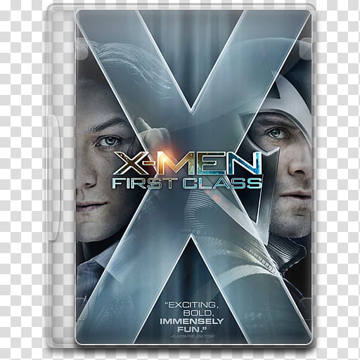 Movie Icon , X-Men, First Class , X-Men First Class DVD case illustration transparent background PNG clipart