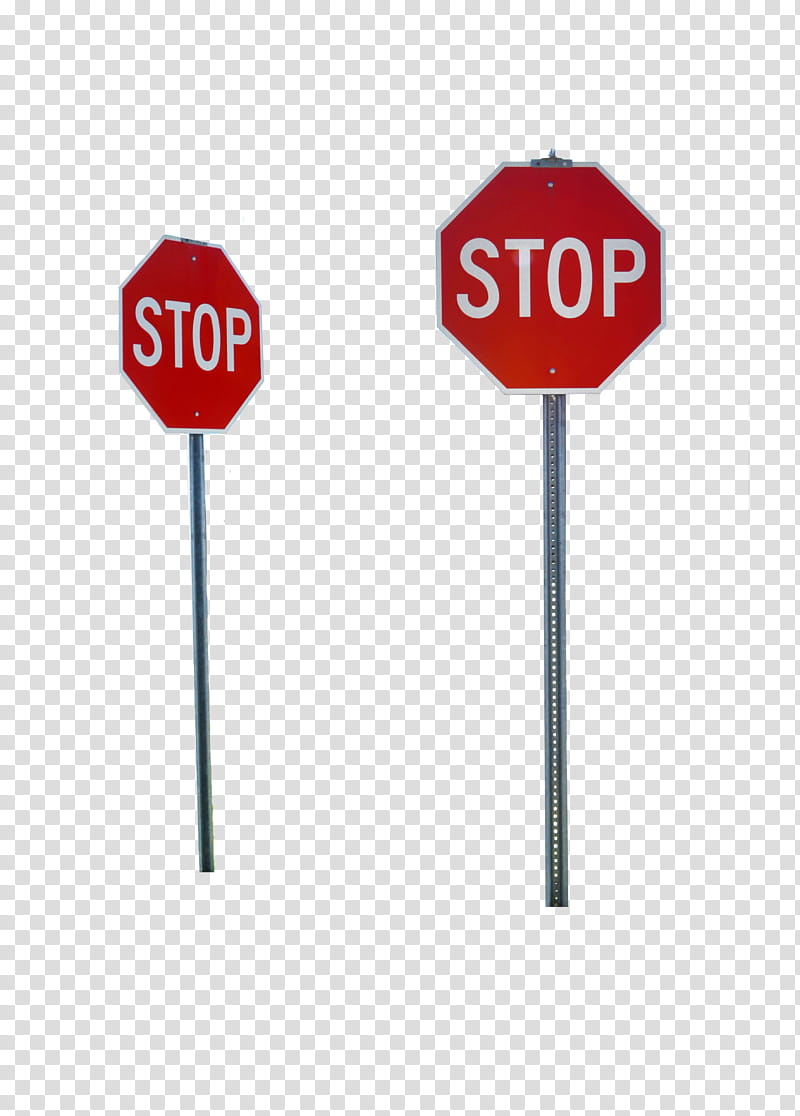 STOP Signs DSC , two red stop street signages transparent background PNG clipart