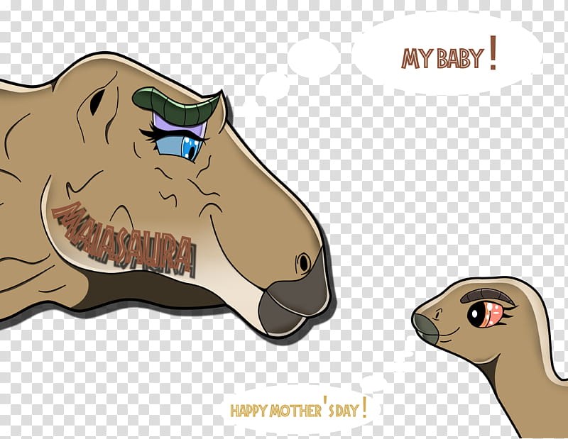 Maiasaura And Baby transparent background PNG clipart