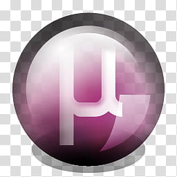 uTorrent Dock Icons , utorrent_purple__shdw, uTorrent icon transparent background PNG clipart
