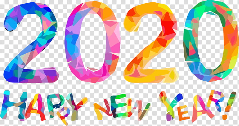 happy new year 2020 new years 2020 2020, Text transparent background PNG clipart