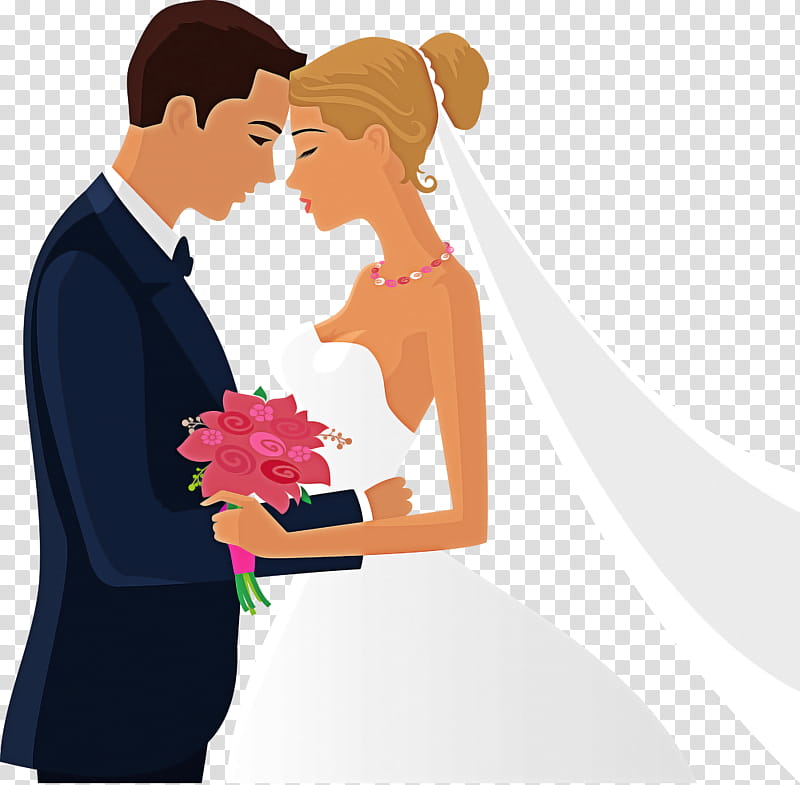 groom cartoon male love interaction, Marriage, Romance, Bride transparent background PNG clipart