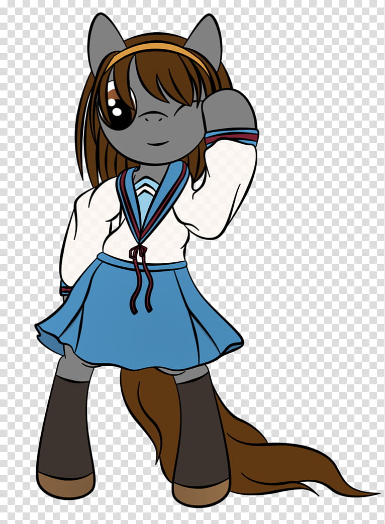 Haruhi pony transparent background PNG clipart