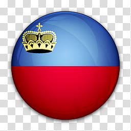 World Flag Icons, Liechtenstein flag transparent background PNG clipart