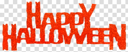 Happy Halloween text transparent background PNG clipart