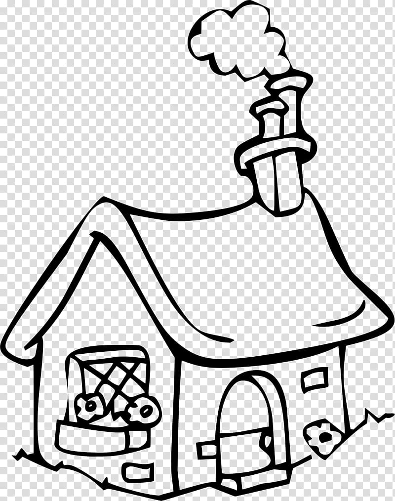 Architecture Tree, Coloring Book, House, Drawing, Cottage, Building, White, Line Art transparent background PNG clipart