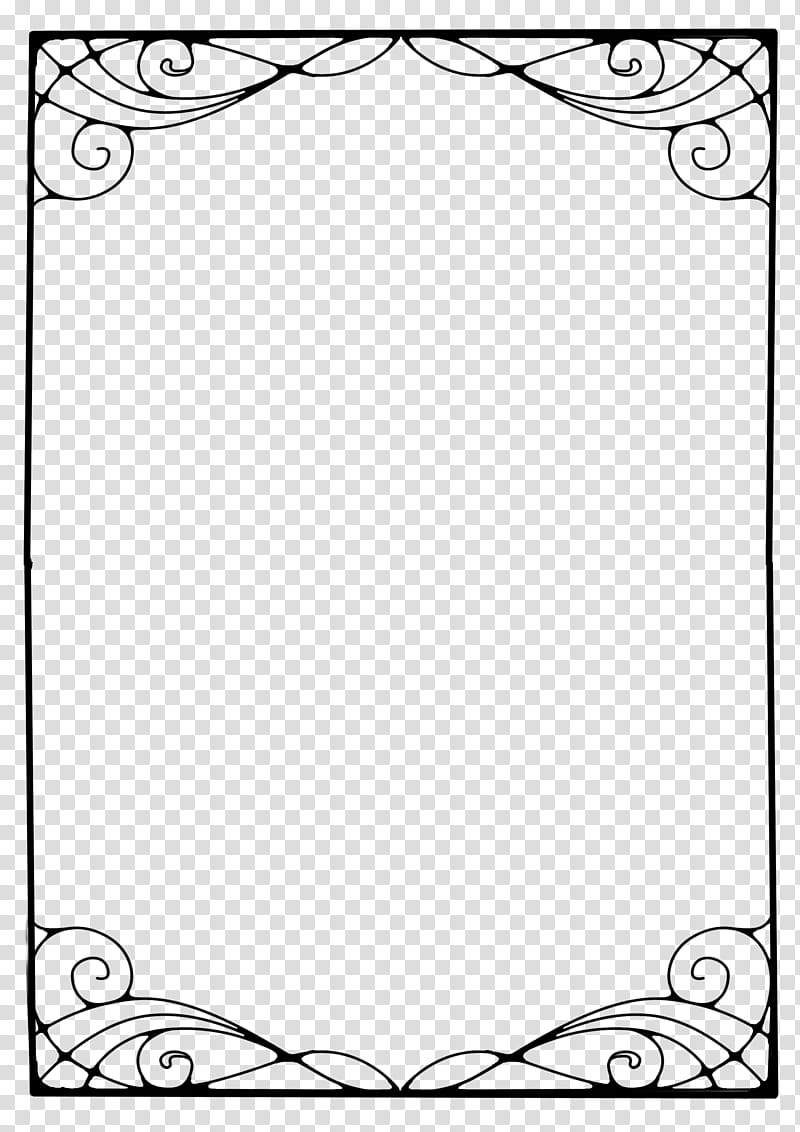 nouveau frame , rectangular black border transparent background PNG clipart