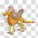 Golden Dragon spore transparent background PNG clipart
