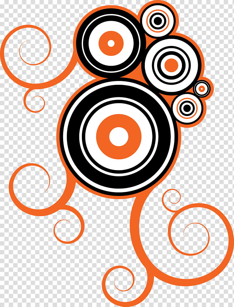 black and orange abstract pattern transparent background PNG clipart