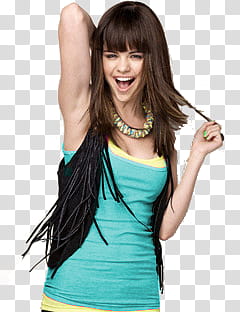 Selena gomez Colors, women's black vest with fringed transparent background PNG clipart