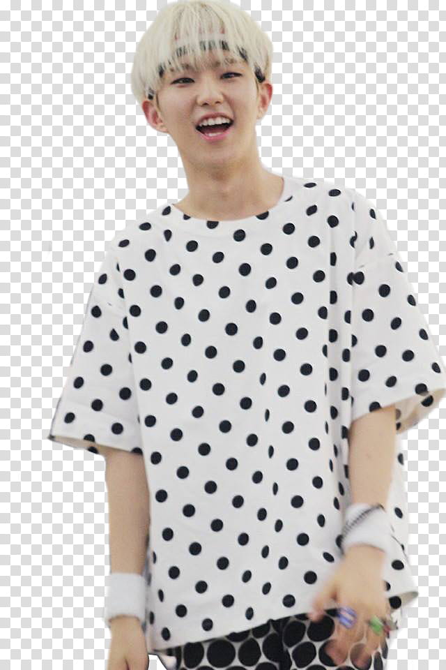 celebrity actor wearing black and white polka-dot top transparent background PNG clipart