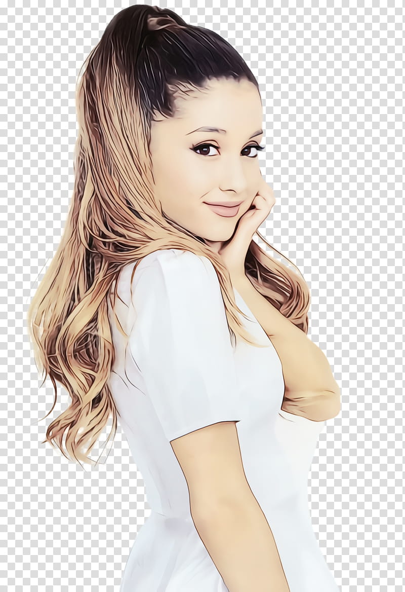 Woman Face, Ariana Grande, Cat Valentine, Drawing, Victorious, Arianators, Portrait, Celebrity transparent background PNG clipart