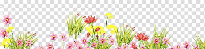 Floral Spring Flowers, Tulip, Plant Stem, Wildflower, Meadow, Grasses, Petal, Computer transparent background PNG clipart