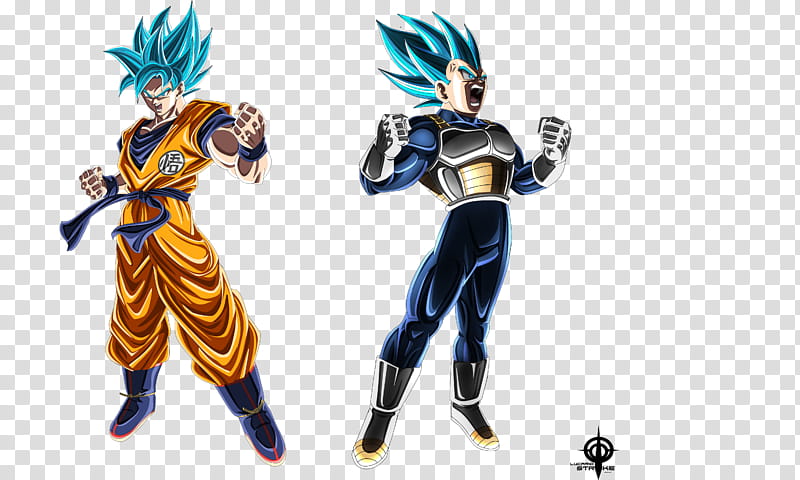 GOKU SSJ BLUE, VEGETA SSJ GOD