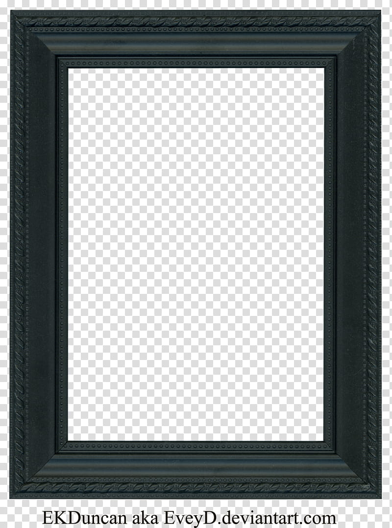EKD Black Frame, black wooden frame transparent background PNG clipart