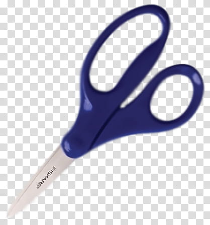blue Fiskars scissor transparent background PNG clipart