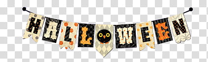 Halloween Mega, white and orange halloween buntings transparent background PNG clipart