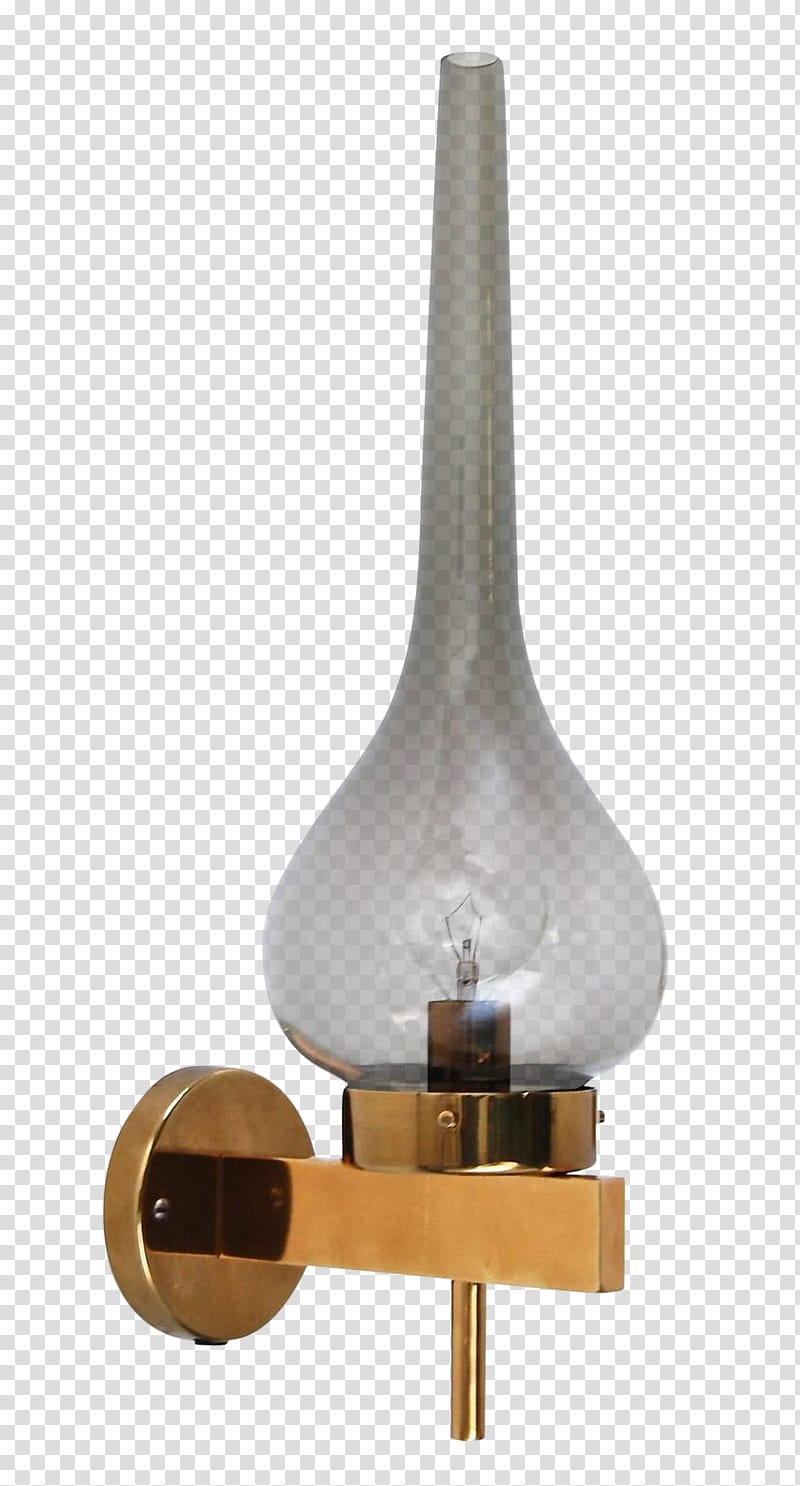 Lanterns, brass-colored and clear light sconce transparent background PNG clipart