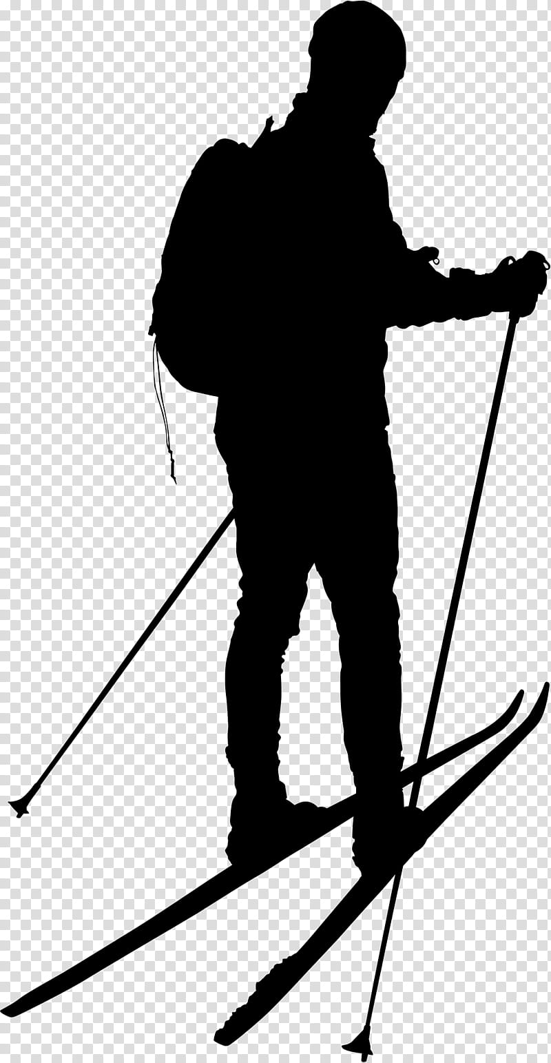 Winter Tree, Ski Poles, Black White M, Angle, Point, Line, Silhouette, Shoe transparent background PNG clipart