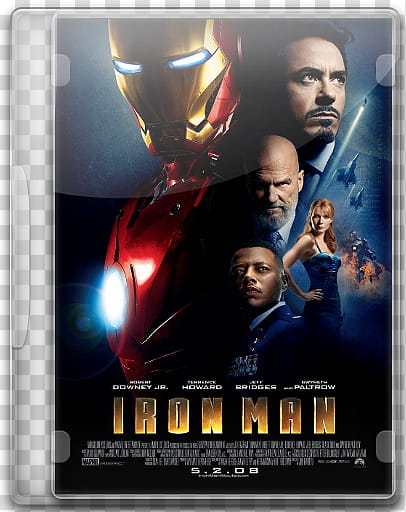 DVD Case v collection part , iron_man transparent background PNG clipart