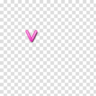 abecedario, pink V letter decor transparent background PNG clipart