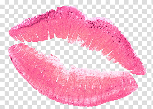 pink kiss mark transparent background PNG clipart
