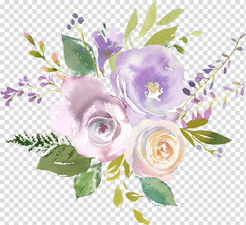 Bouquet Of Flowers Drawing, Watercolor Painting, Floral Design, Watercolour Flowers, Violet Parr, Purple, Rose, Cut Flowers transparent background PNG clipart
