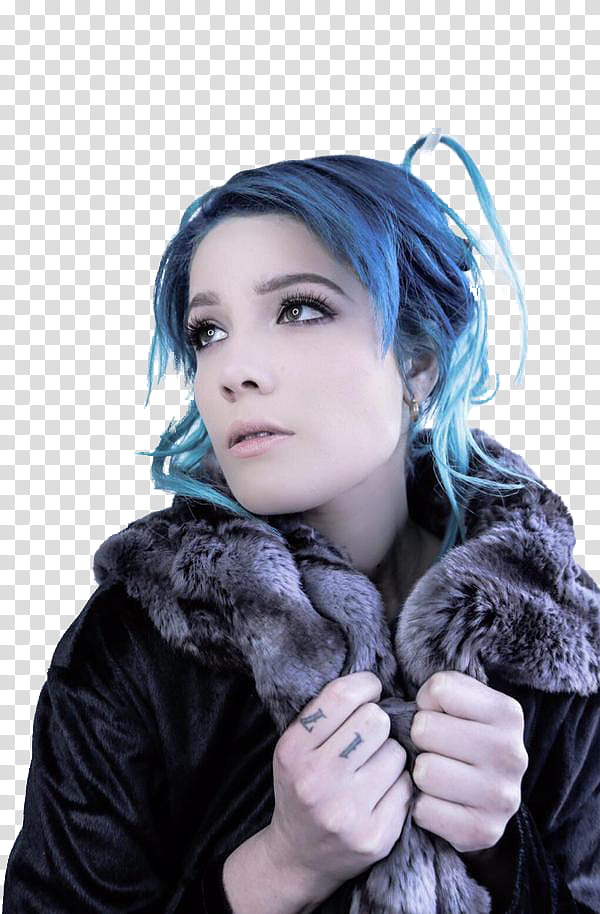 Halsey , Lorde () as Smart Object- transparent background PNG clipart