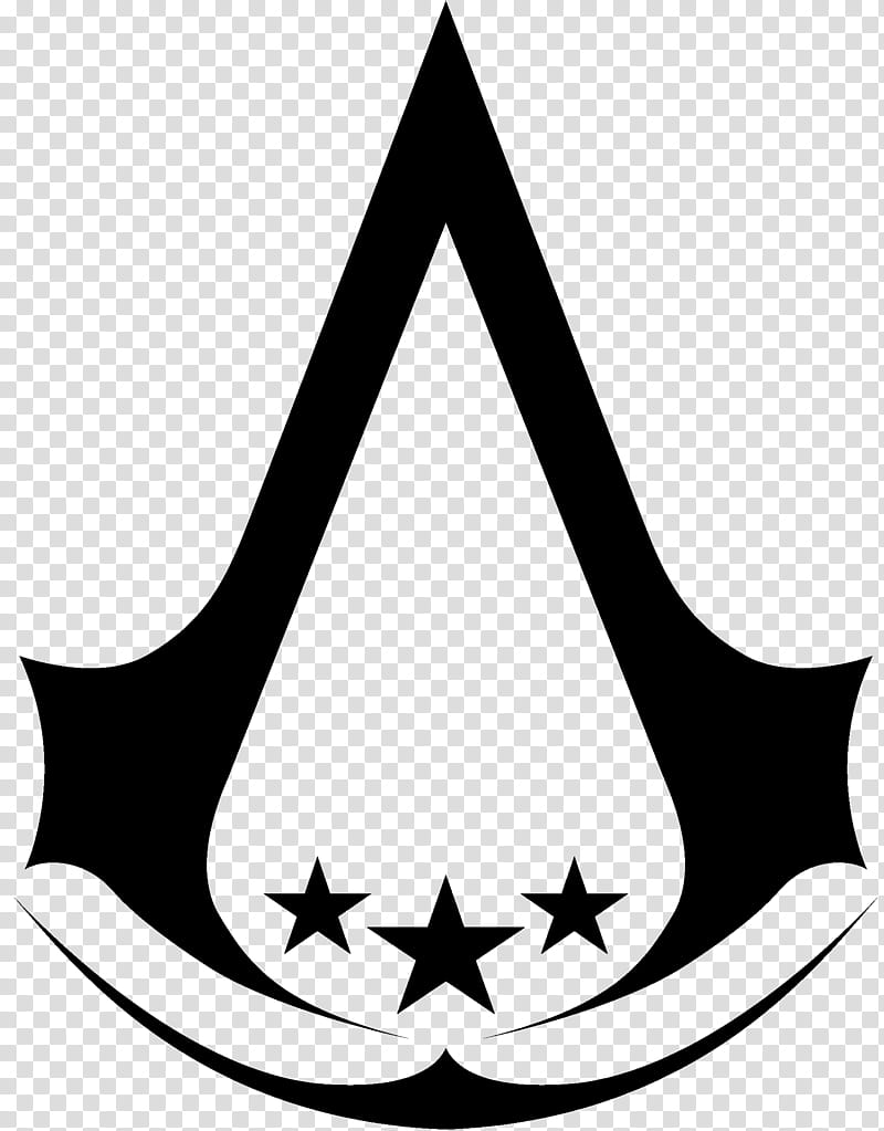 Assassin Creed Logo Resource , black and white abstract painting transparent background PNG clipart