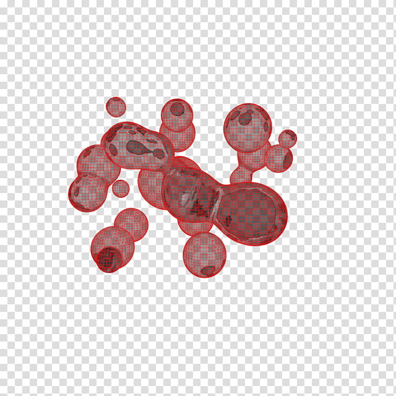 Wireframe Metballs, red blood cells illustration transparent background PNG clipart