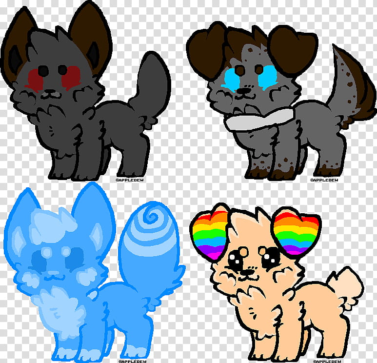 Puppy And Kitty Adopts ( / OPEN ) transparent background PNG clipart