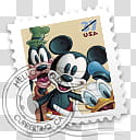 Disney Stamps Friendship, Mickeyandfriends stamp icon transparent background PNG clipart