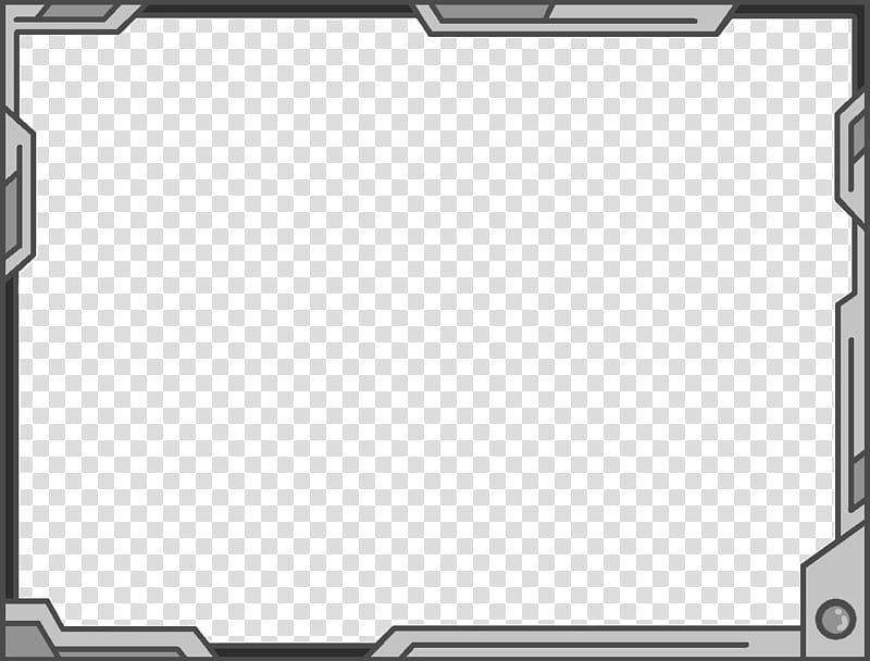 Simple Futuristic Border Design Gray Basic transparent background PNG clipart