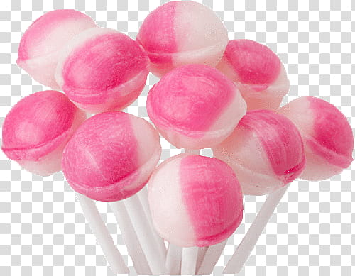 New s, pink and white lollipop lot transparent background PNG clipart