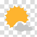 plain weather icons, , sun and clouds transparent background PNG clipart