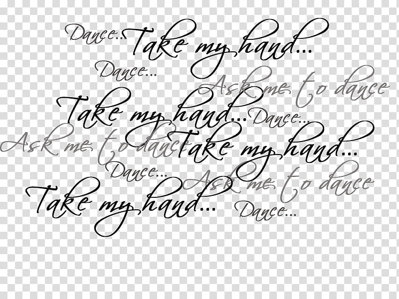 Text Cloud s, ask me to dance take my hand typography transparent background PNG clipart