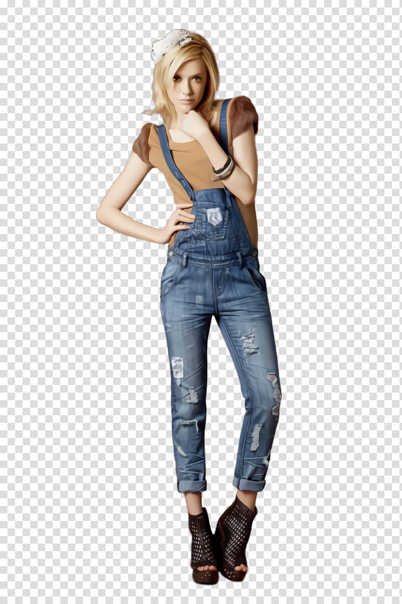 clothing jeans denim waist overall, Fashion Model, Shoulder, Trousers, Leg, Neck transparent background PNG clipart