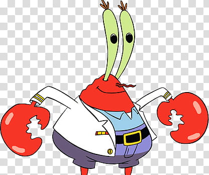 Spongebob Squarepants Mr. Crab illustration transparent background PNG clipart