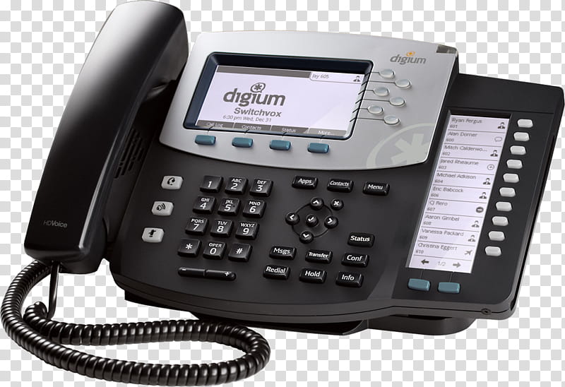 Telephone, Voice Over IP, Digium D60, Asterisk, VoIP Phone, Digium D70, Digium D40, Mobile Phones transparent background PNG clipart