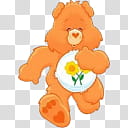 Care Bears V, orange bear illustration transparent background PNG clipart