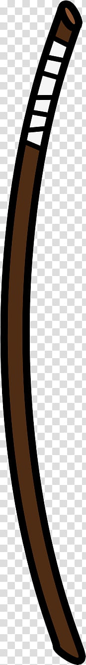 Walfas Props Better Reimu Wand, brown and white katana sheath illustration transparent background PNG clipart