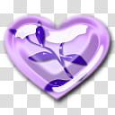 Glass Hearts Pastel Pearl, purple heart transparent background PNG clipart