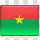 All in One Country Flag Icon, Burkina-Faso-Flag- transparent background PNG clipart