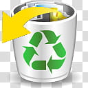 Oxygen Refit, gtk-undelete, white recycle bin icon transparent background PNG clipart
